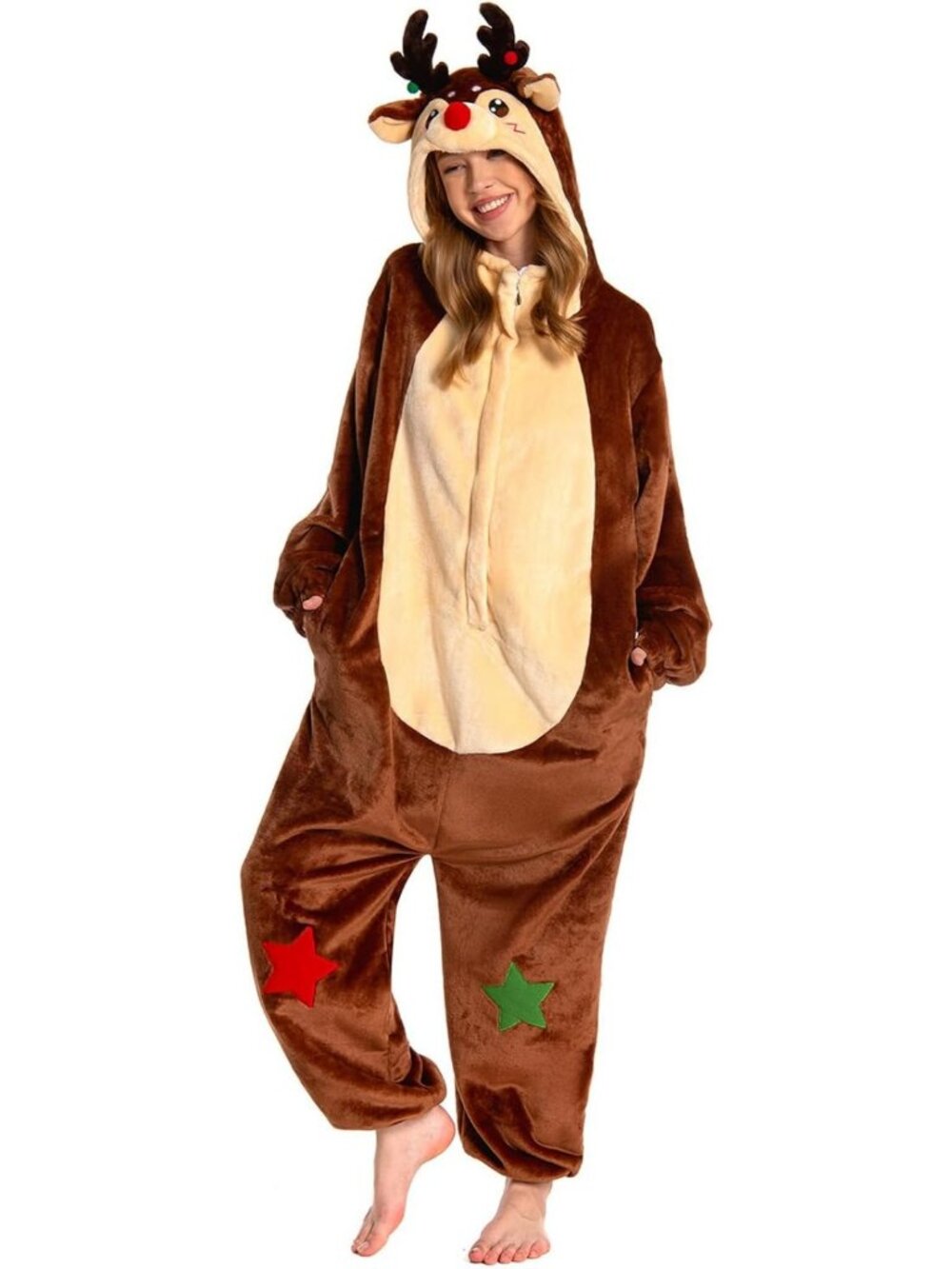 Cozy Unisex Christmas Onesie Costume | Fun Sleepwear & Cosplay Pajamas